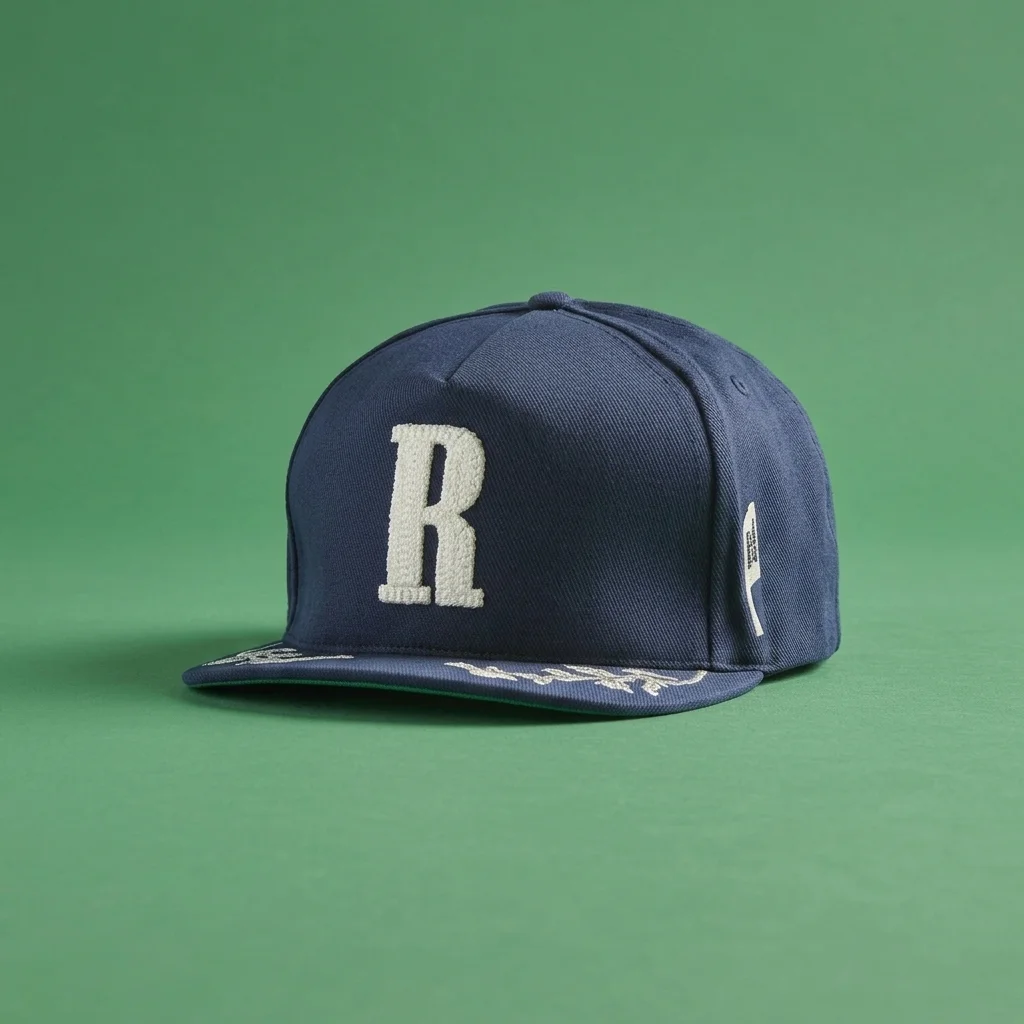 Rhude Grapevine R-Crown Fitted Cap - Navy / White
