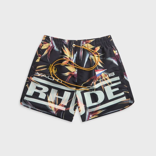 Rhude Regatta Club Hawaiian Swim Short - Multi / White