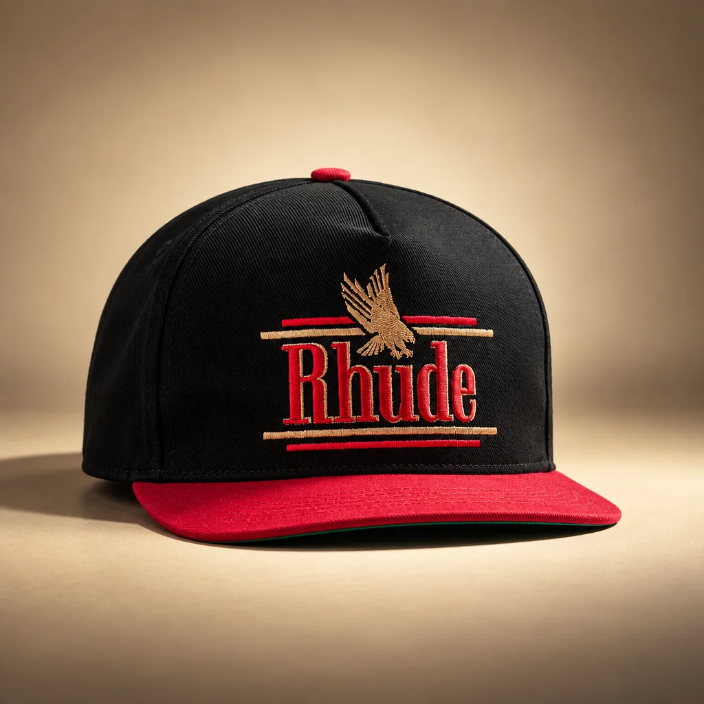 Rhude Rossa Structured Hat - Black / Red