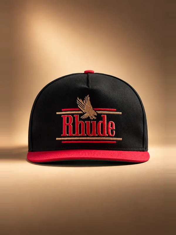 Rhude Rossa Structured Hat - Black / Red