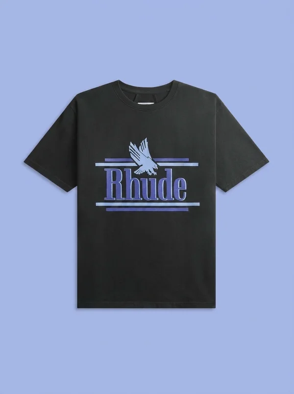 Rhude Rossa Tee - Vintage Black / Blue