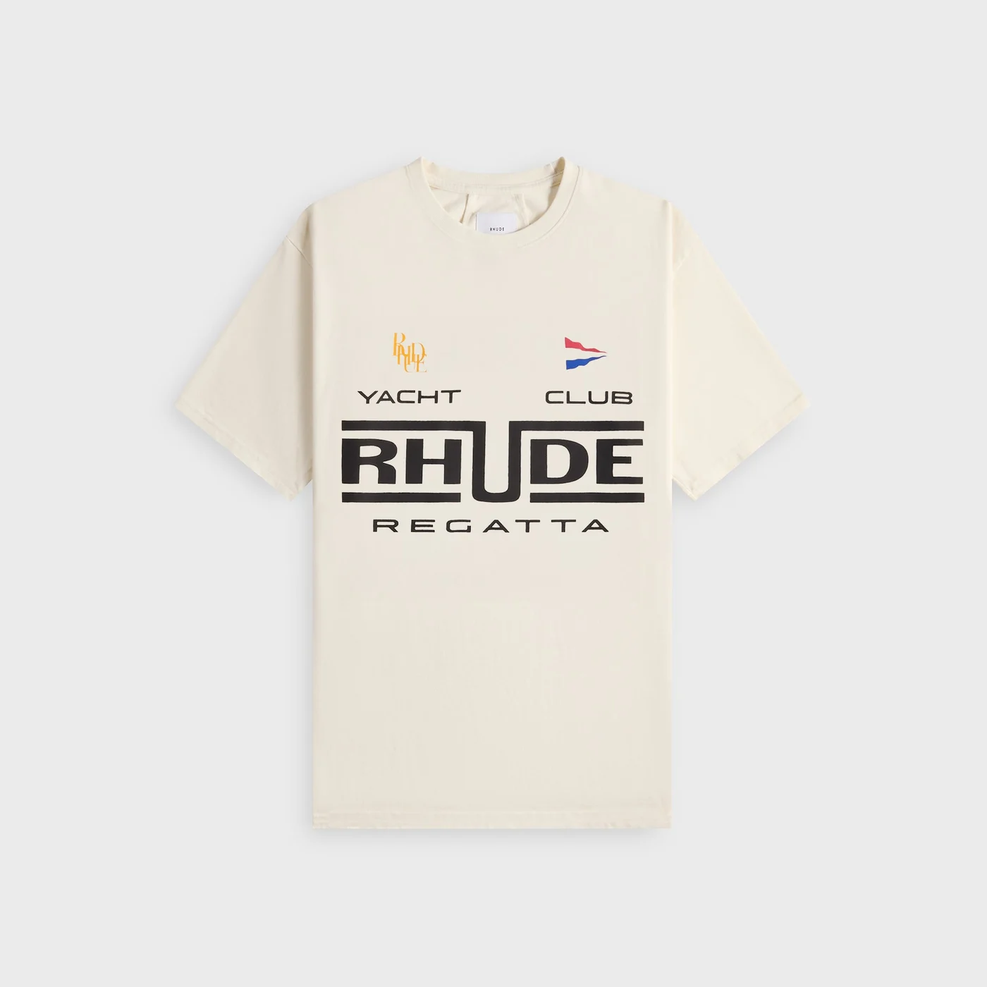 Rhude Virgin Islands Script Tee - Vintage White / Black / Green