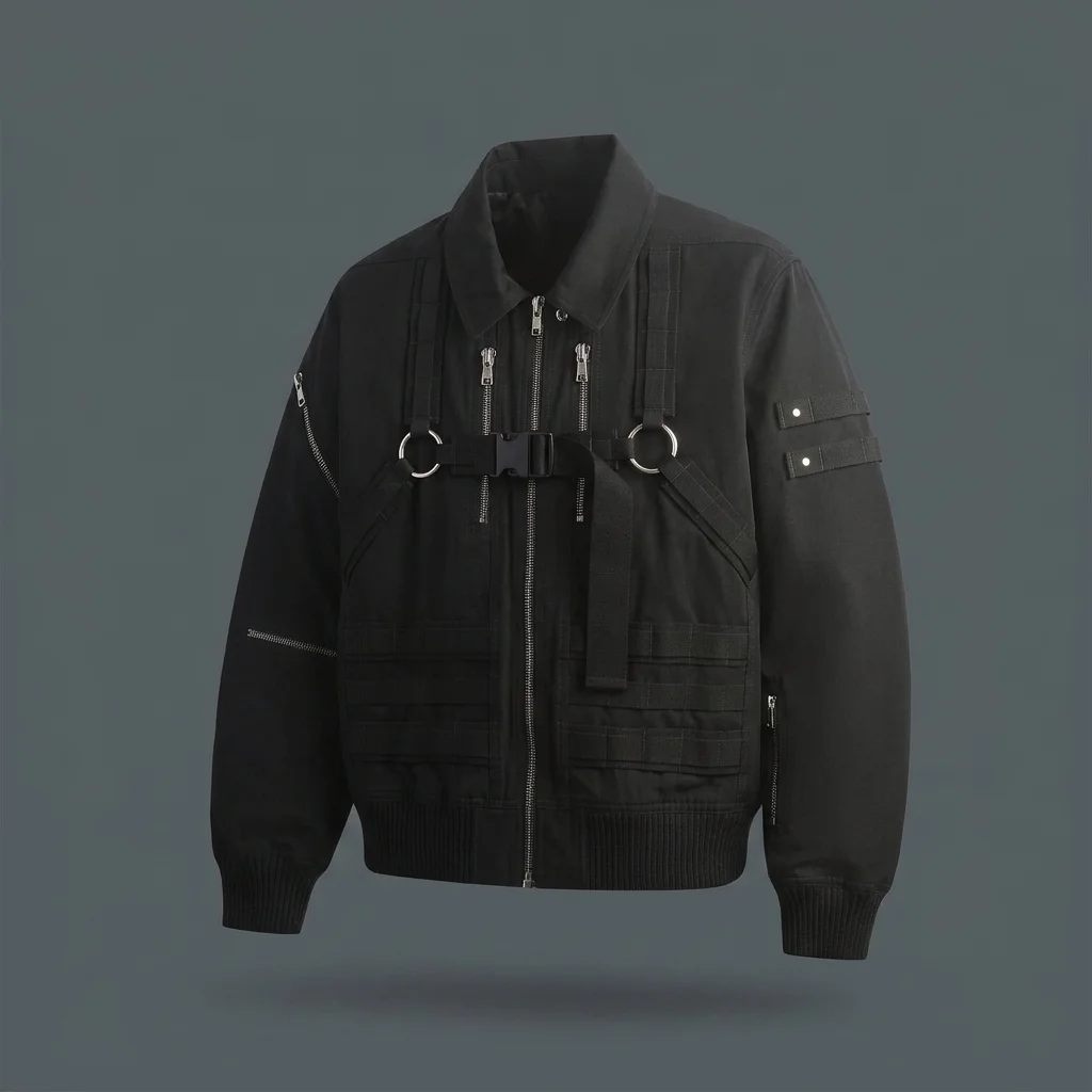 Rick Owens Blixa Cargo Bomber Jacket - Black