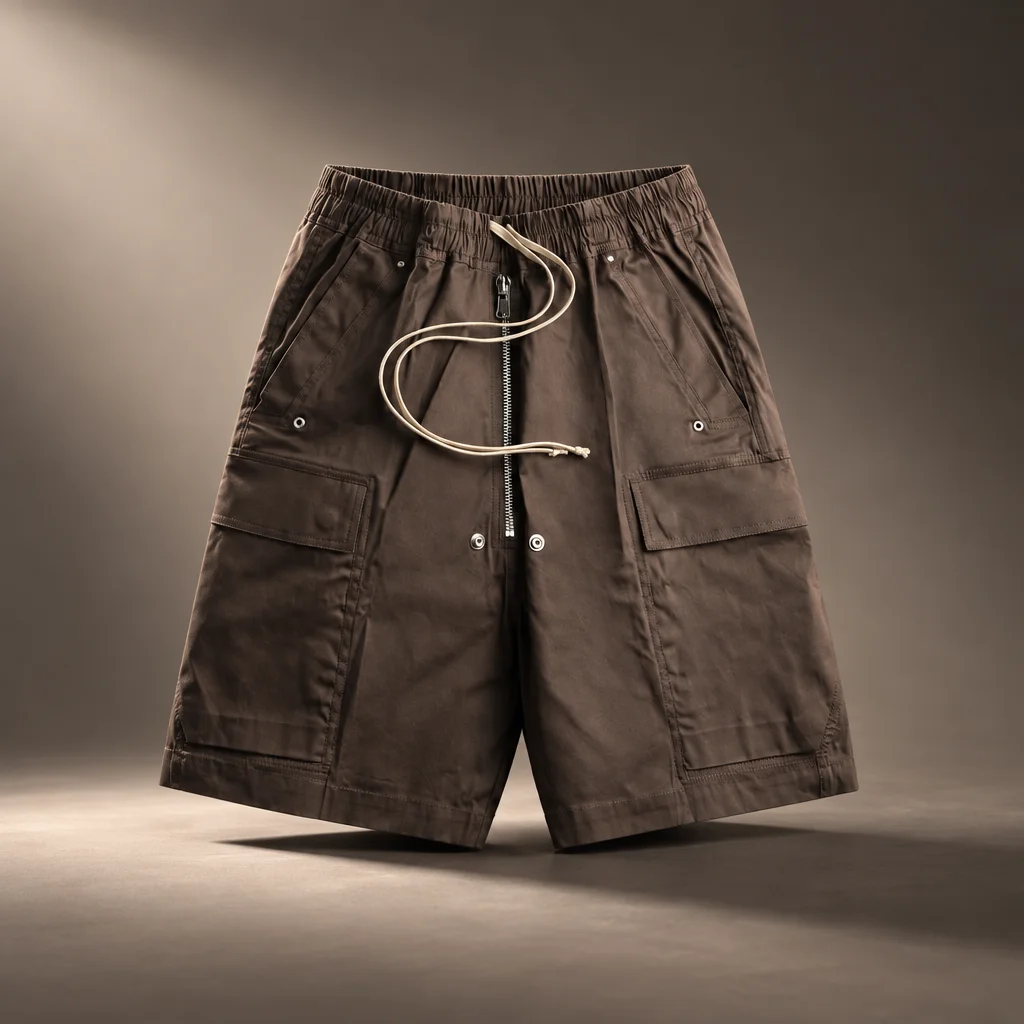 Rick Owens Cargobela Short - Dark Dust