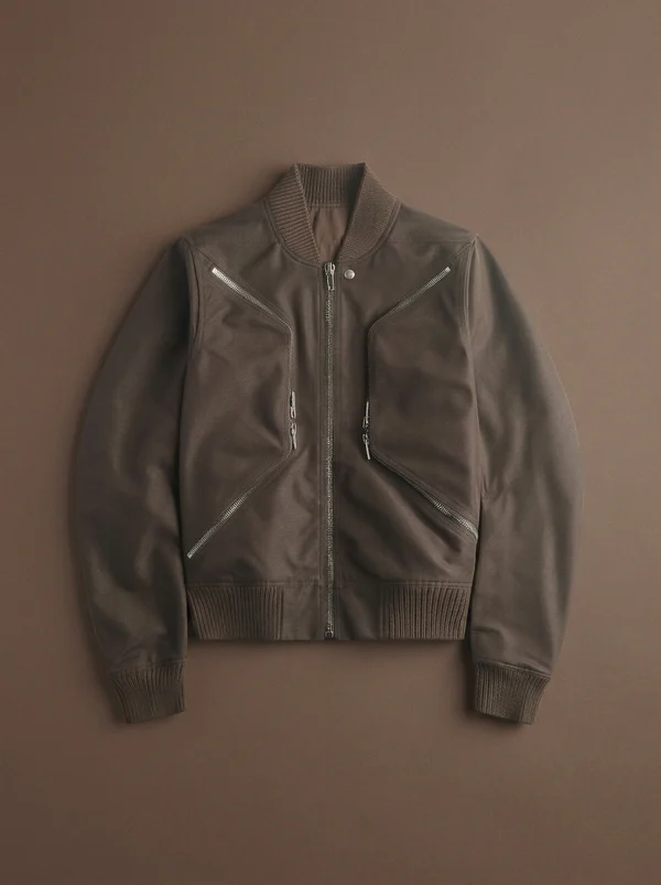 Rick Owens Heizer Flight Bomber Jacket - Dark Dust