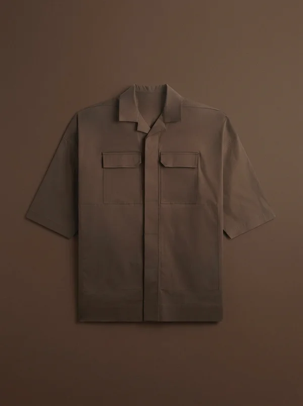 Rick Owens Magnum Tommy Shirt - Dark Dust