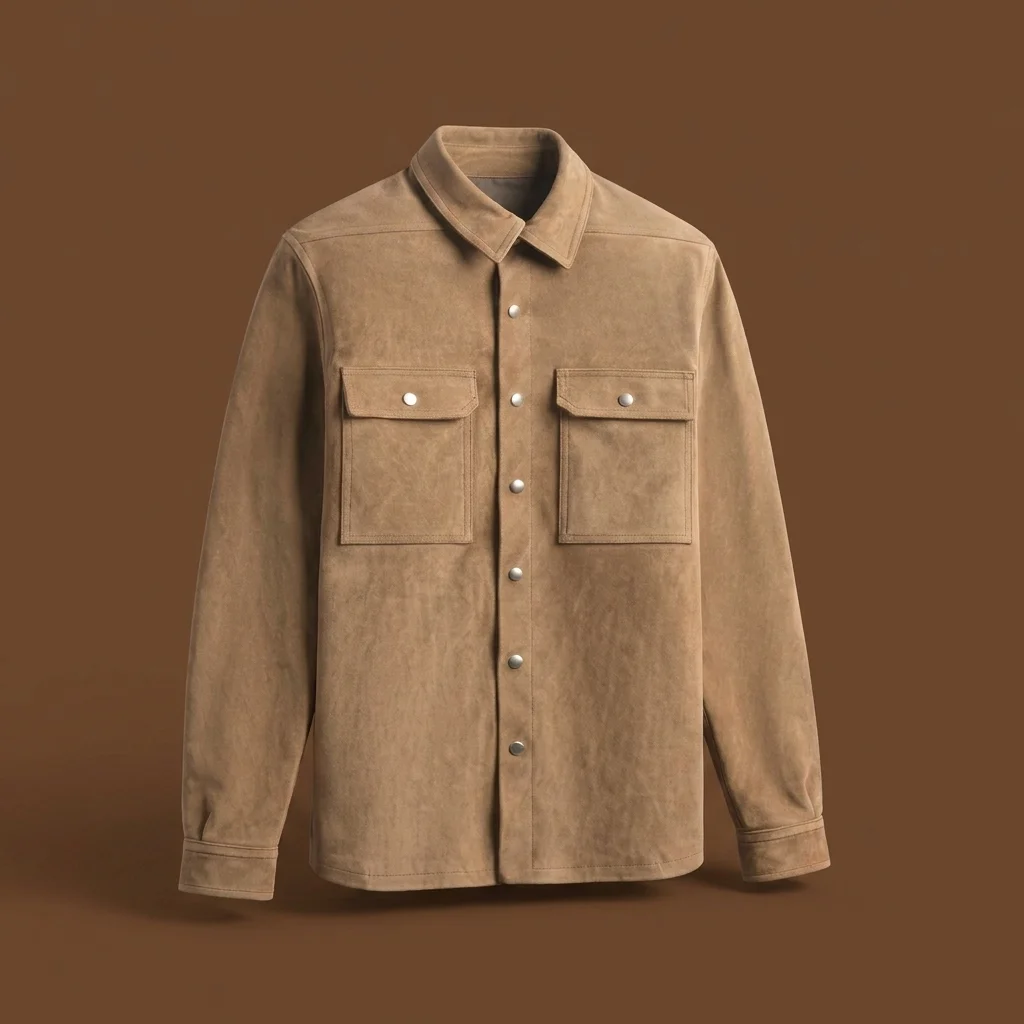 Rick Owens Outershirt - Sumi Brown
