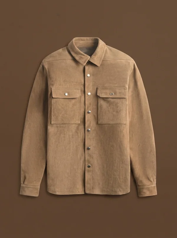 Rick Owens Outershirt - Sumi Brown