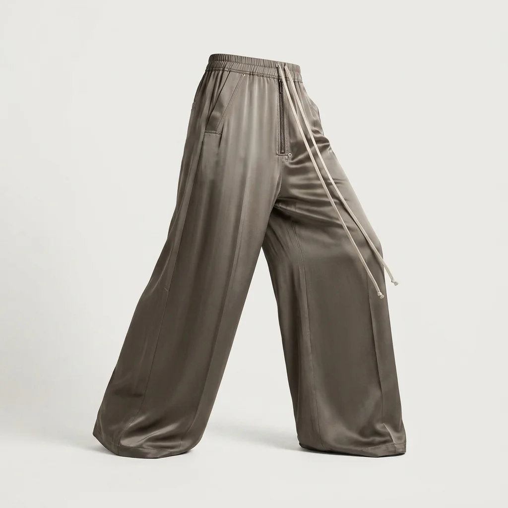 Rick Owens Pantaloni Wide Bela Pant - Dust