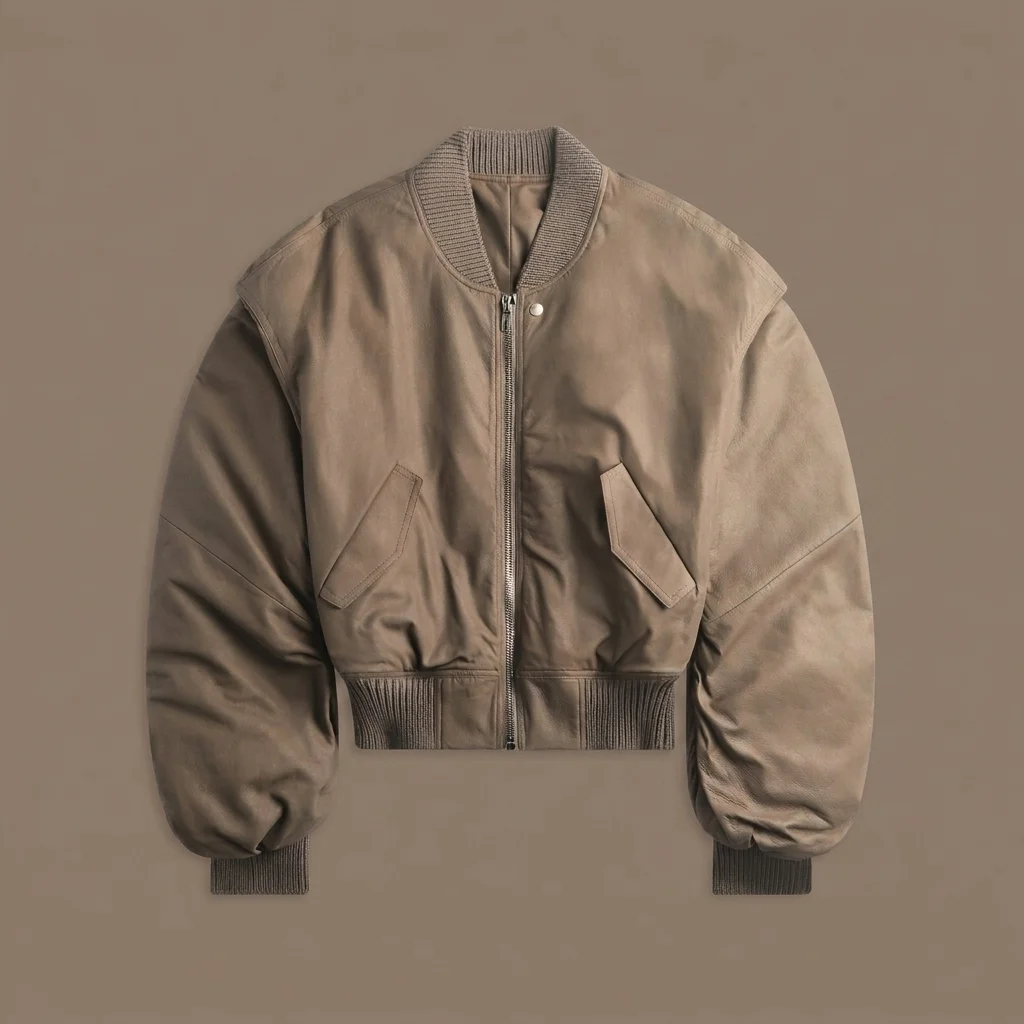 Rick Owens Secchia Flight Bomber Jacket - Dust