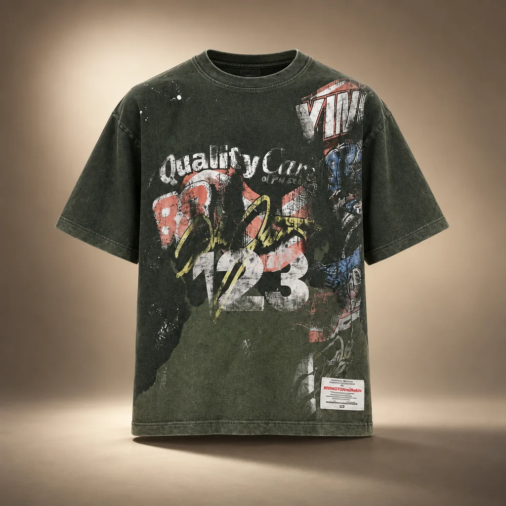 Rivington Roi Rebis Green 'America's In A Race' Tyler T-shirt