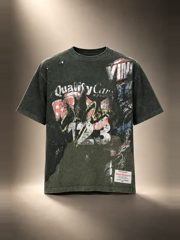 Rivington Roi Rebis Green 'America's In A Race' Tyler T-shirt