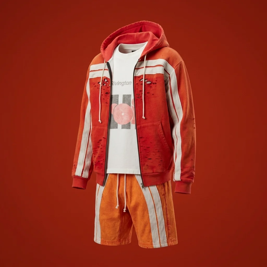 Rivington Roi Rebis Orange Apocrypha Pious Zip Hoodie