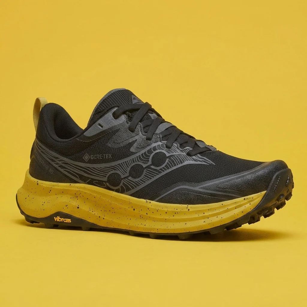 Saucony Men's Peregrine 16 GTX Black | Oil