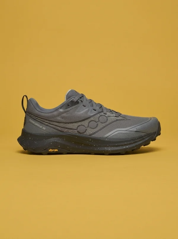 Saucony Men's Peregrine 16 Wide Carbon | Black