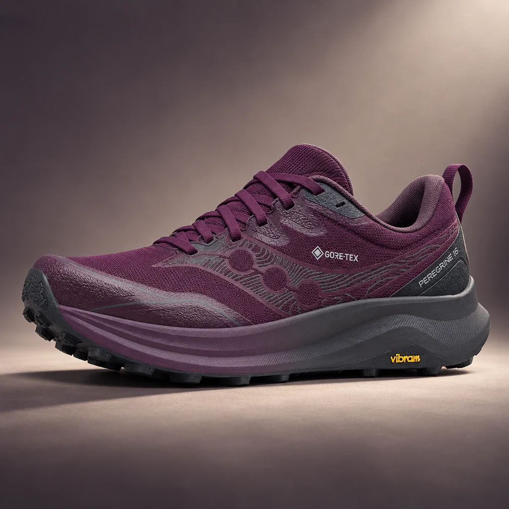 Saucony Women's Peregrine 16 GTX Eggplant / Ebony