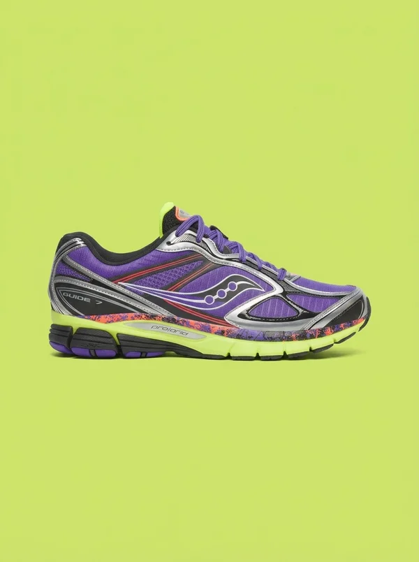 Saucony ProGrid Guide 7 Hi Octane Purple | Citron