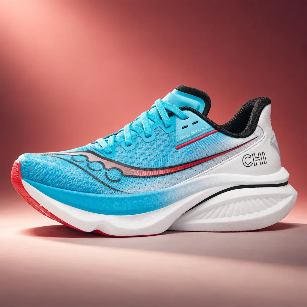 Saucony Women's Chicago Endorphin Azura Aquarius / White