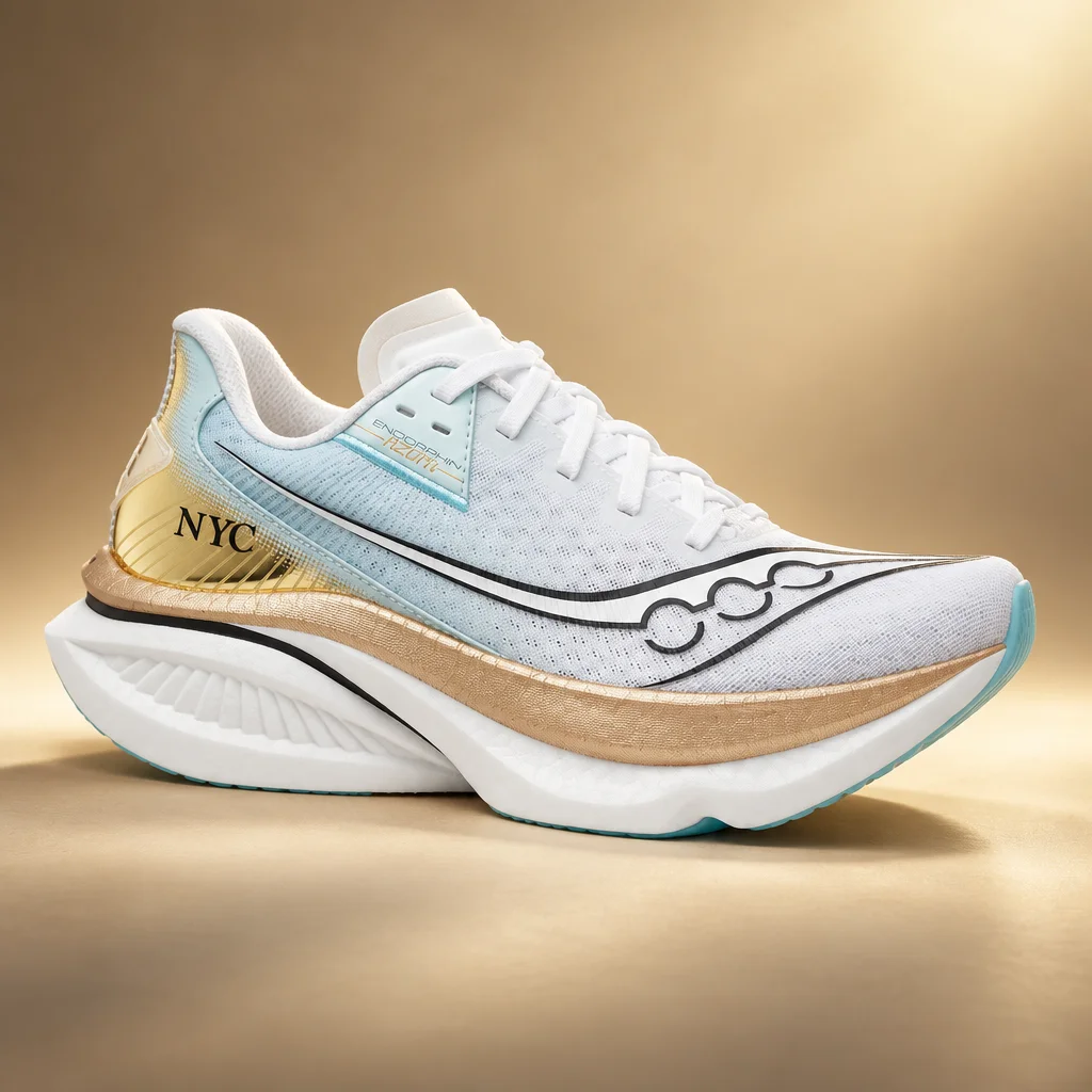 Saucony NYC Endorphin Azura White / Gold