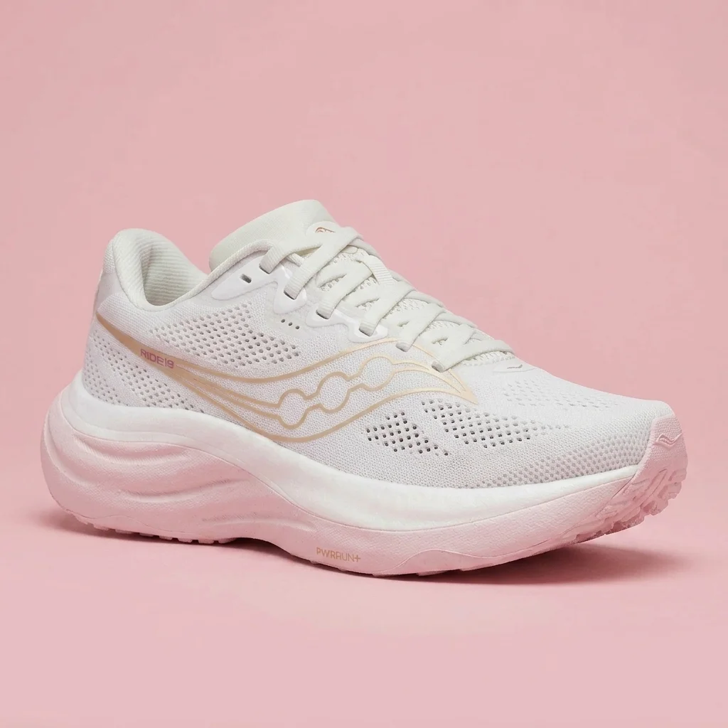 Saucony Women's Ride 19 Wide White | Silk
