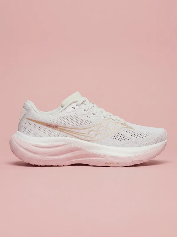 Saucony Women's Ride 19 Wide White | Silk