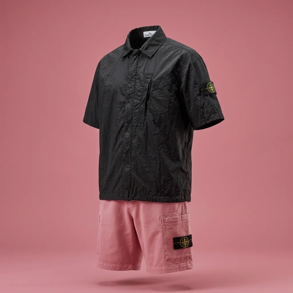 Stone Island Black 1200028 Nylon Metal ECONYL Shirt