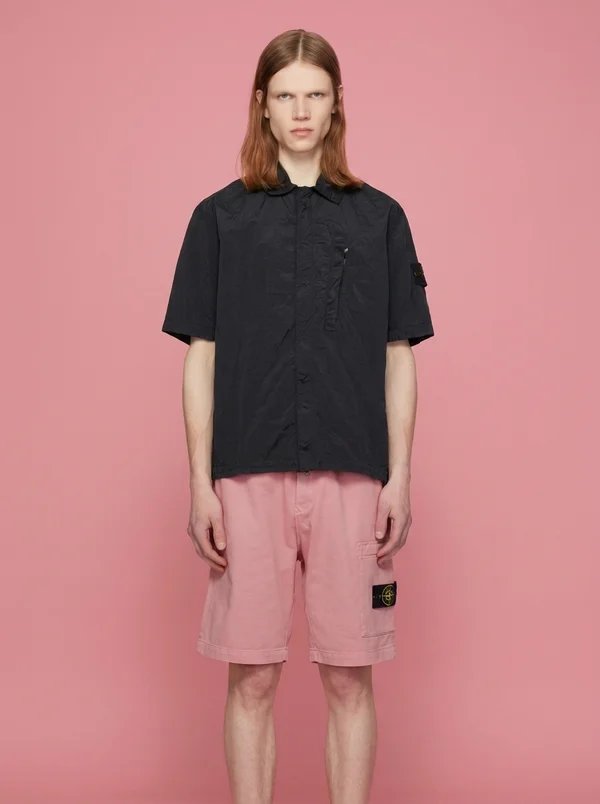 Stone Island Black 1200028 Nylon Metal ECONYL Shirt