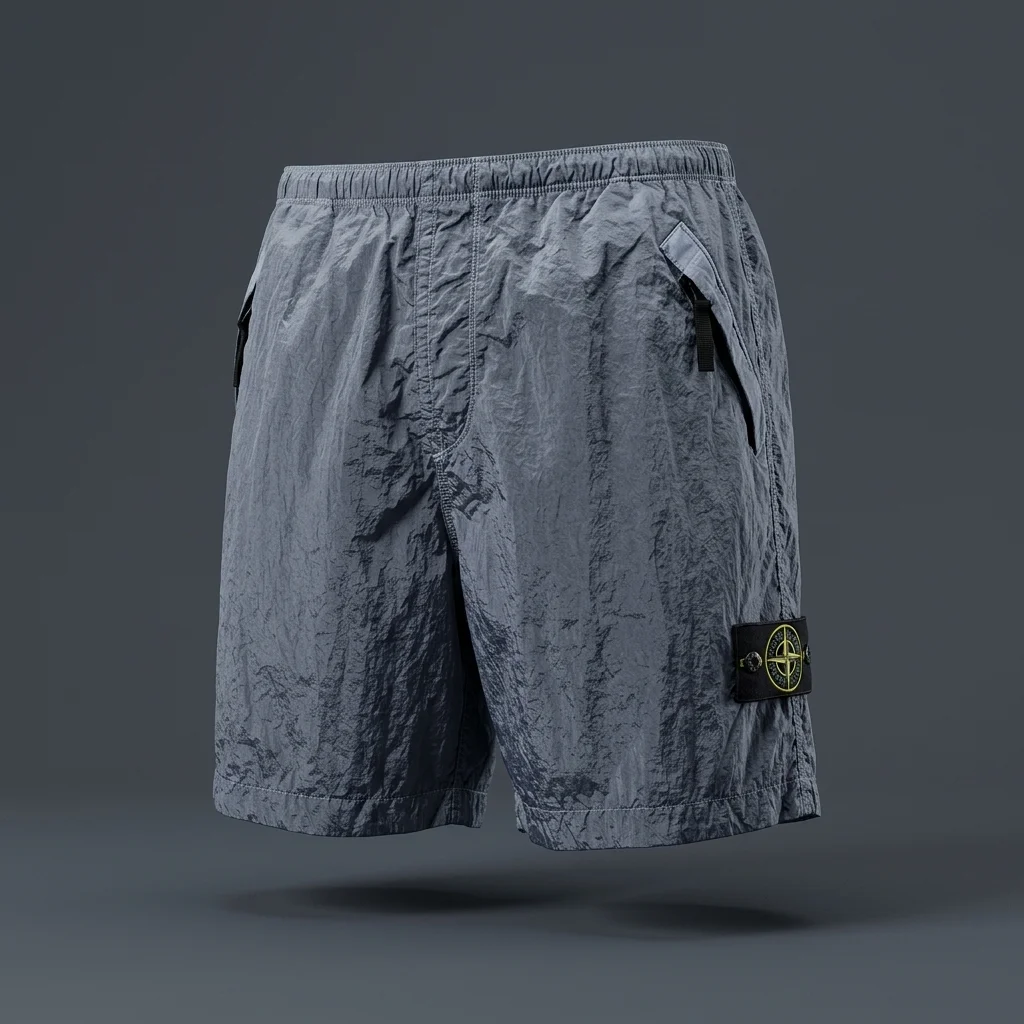 Stone Island Blue 1200038 Nylon Metal ECONYL Shorts
