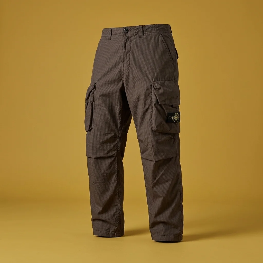 Stone Island Cotton Nylon Micro Ripstop Cargo Pant - Charcoal