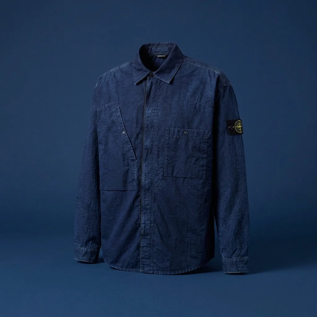 Stone Island Denim Research Island Shirt - Indigo