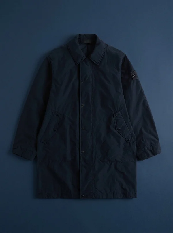 Stone Island Ghost David Light Trench Coat - Navy Blue