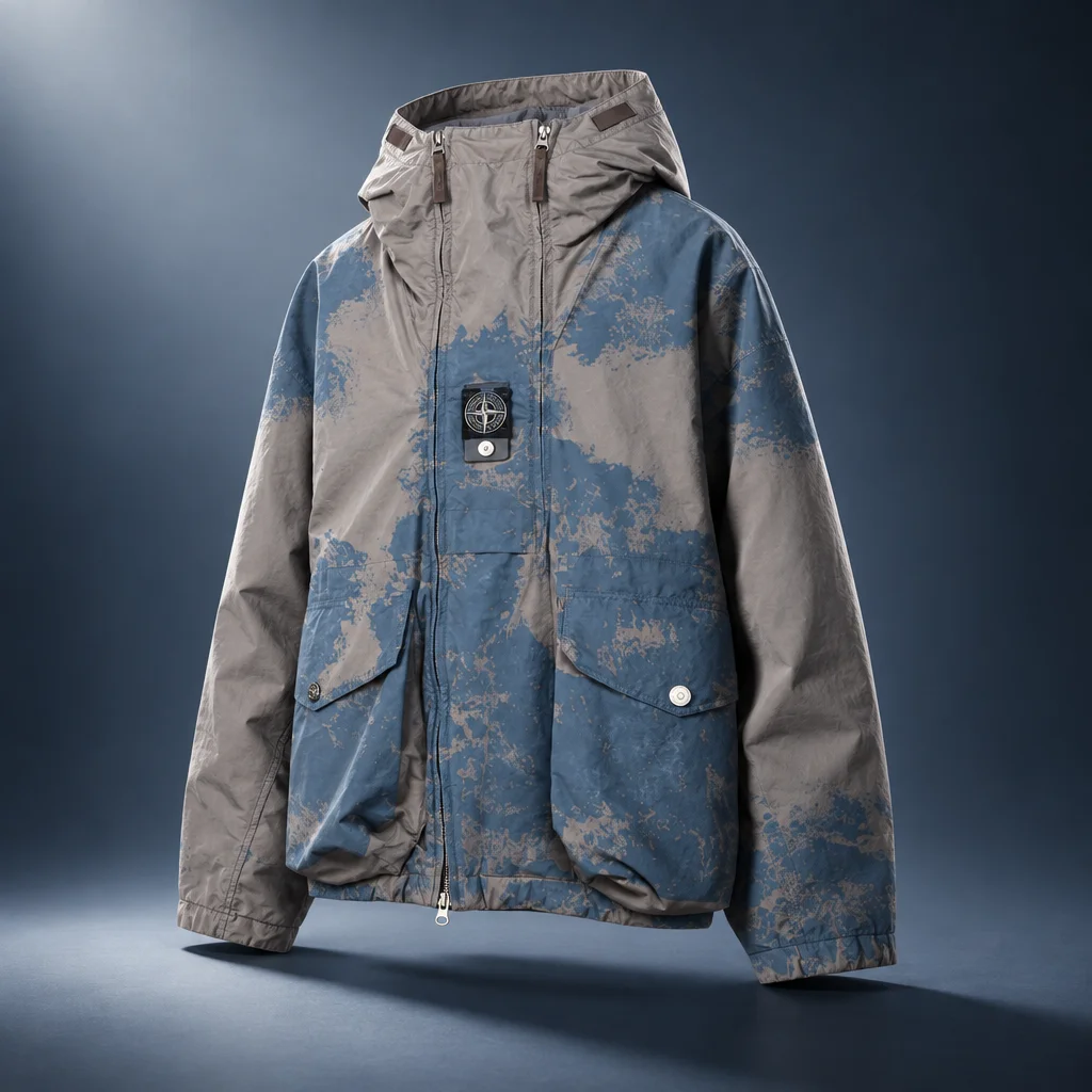 Stone Island Hand Painted David Light-TC Heat Reactive Jacket - Grey