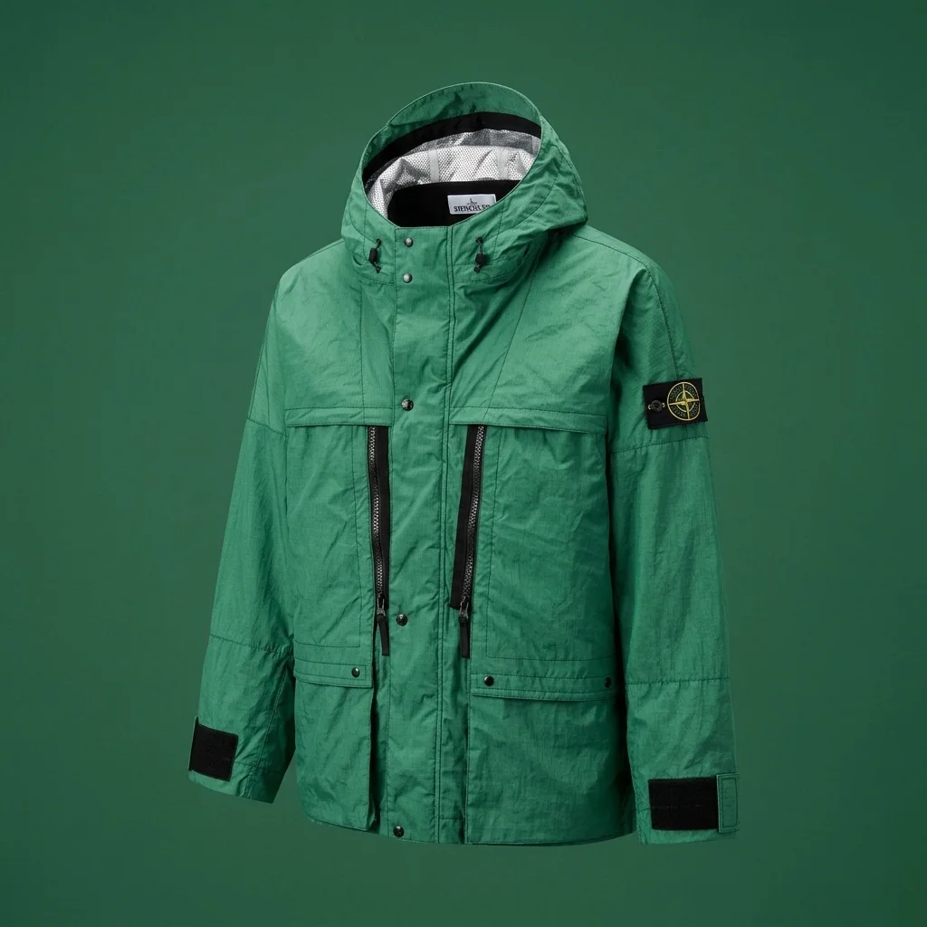 Stone Island Lamina Ripstop Heat Reactive Jacket - Malachite