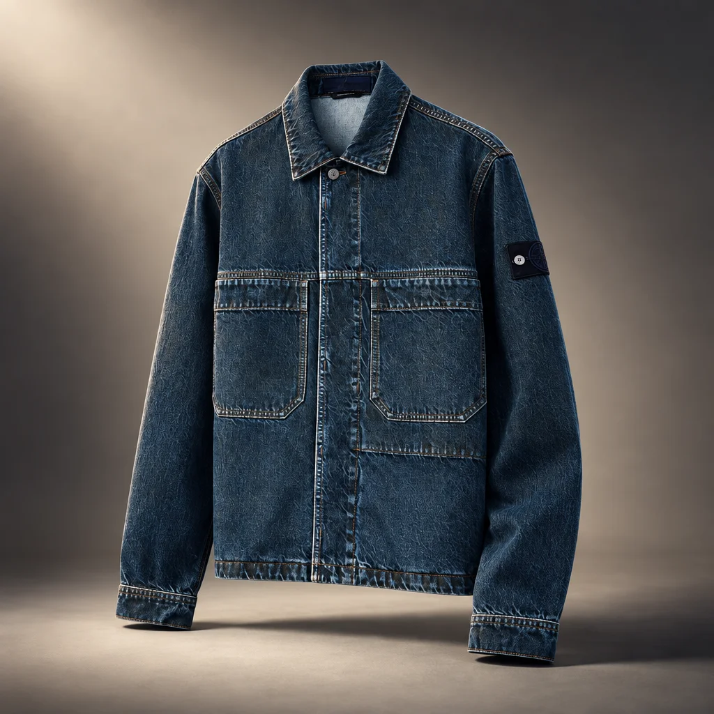 Stone Island Laser Pigment Indigo Denim Jacket - Blu Nero