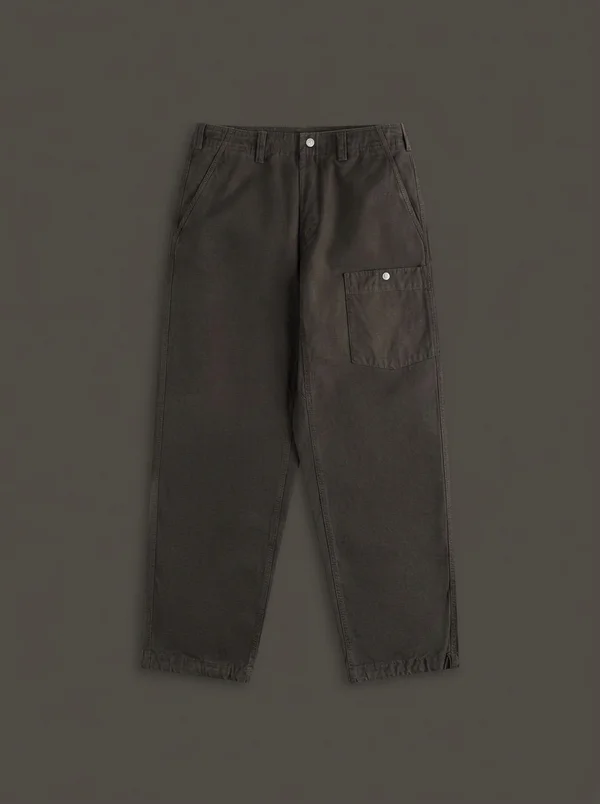 Stone Island Marina Slub Cotton Cargo Pant - Lead Grey