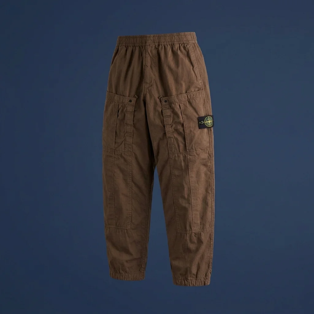 Stone Island Oragnic Cotton Cargo Pant - Umber