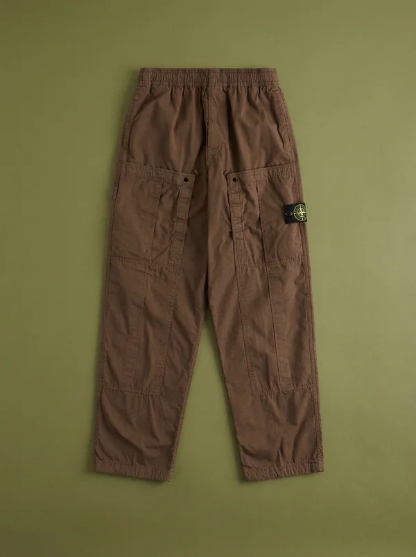 Stone Island Oragnic Cotton Cargo Pant - Umber