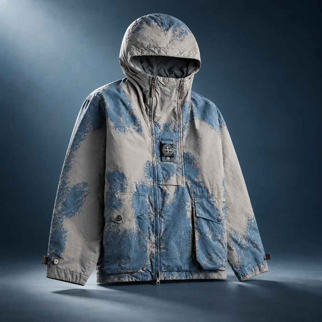 Stone Island Short Parka - Grey