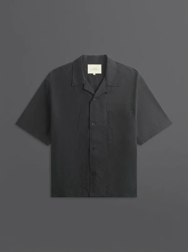 Studio Nicholson Agios Short Sleeve Shirt - Ink