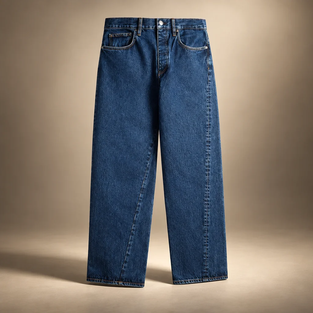 Sunflower Wide Twist Jeans - Blue Wash