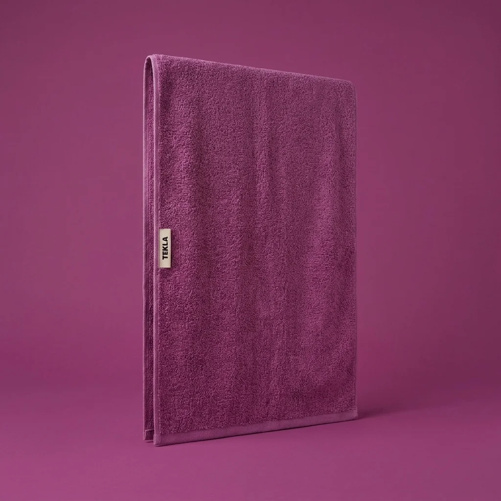 Tekla Bath Towel Magenta