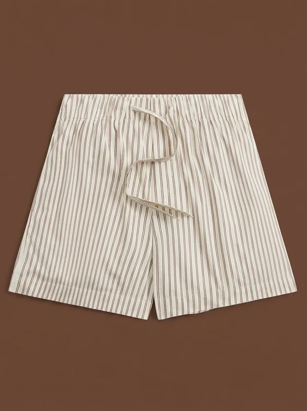 Tekla Poplin Pajama Shorts - Hopper Stripes