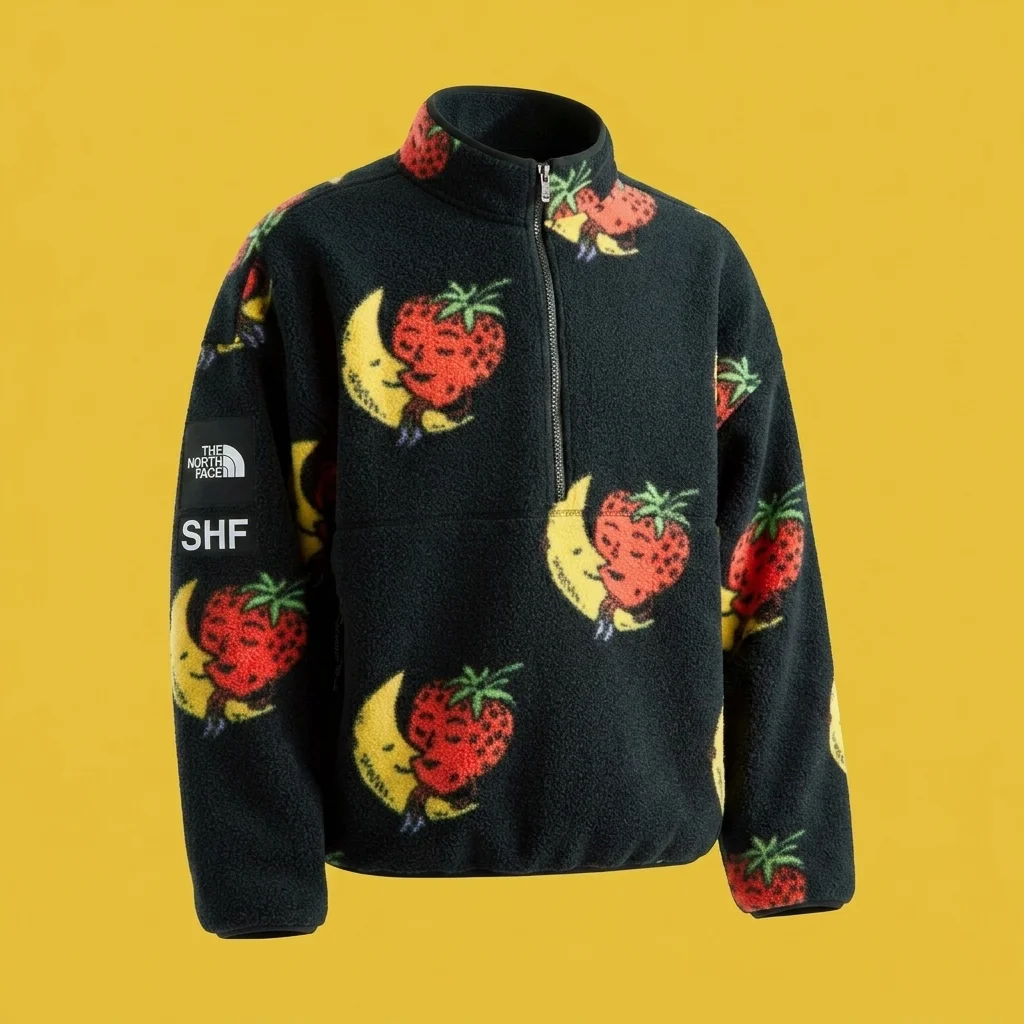 The North Face Fleece 1/2 Zip x Sky High Farm Goods