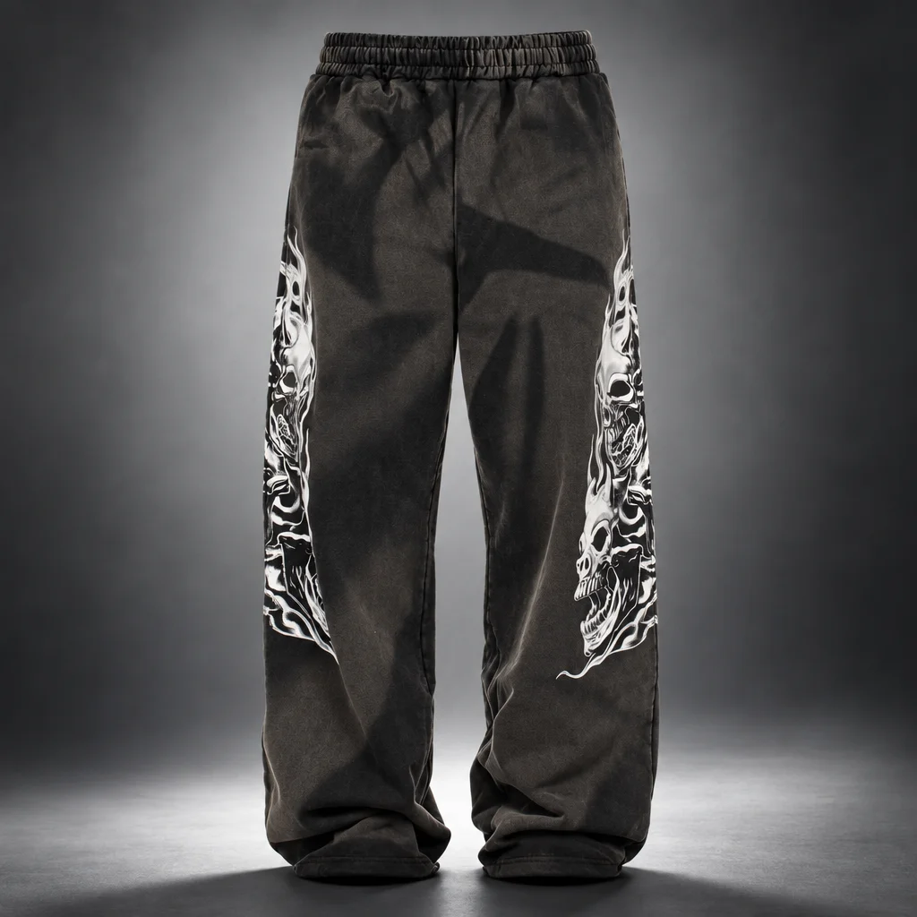 Thug Club Black Six Riding Skull Sweatpants