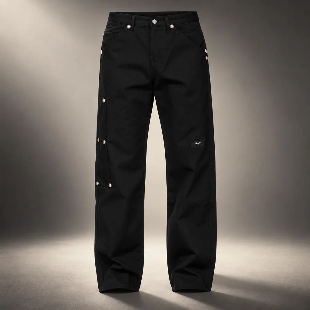 Thug Club Black Straight-Leg Trousers