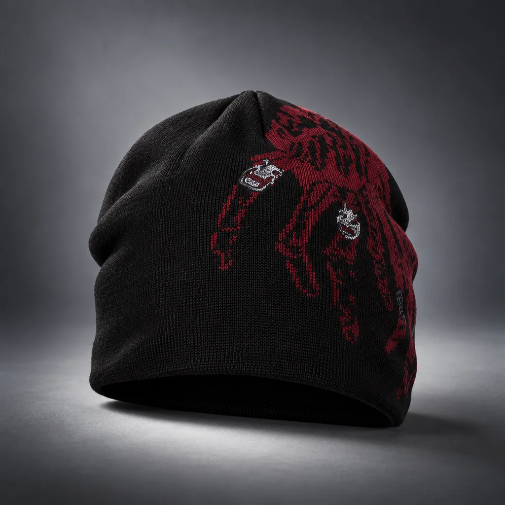 Thug Club Black TC Bone Cross Beanie