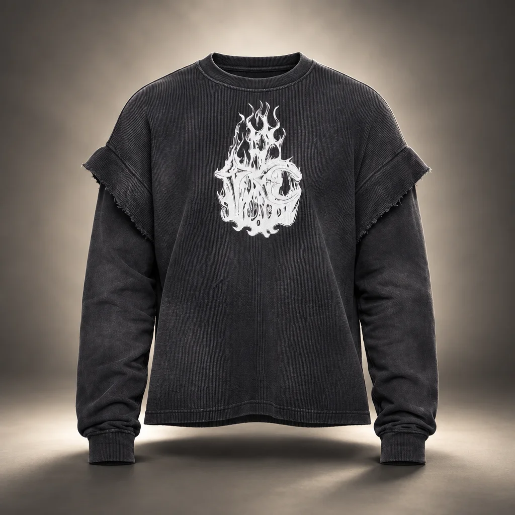 Thug Club Black TC Hellfire Layered T-shirt