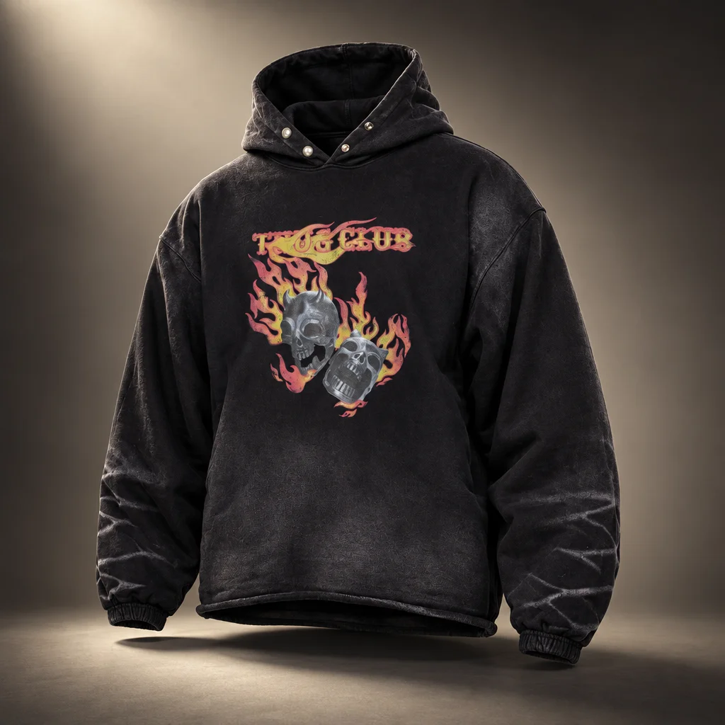 Thug Club Black TC Two Face Dirt Hoodie
