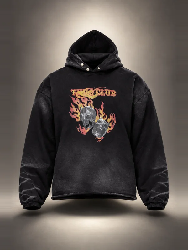 Thug Club Black TC Two Face Dirt Hoodie