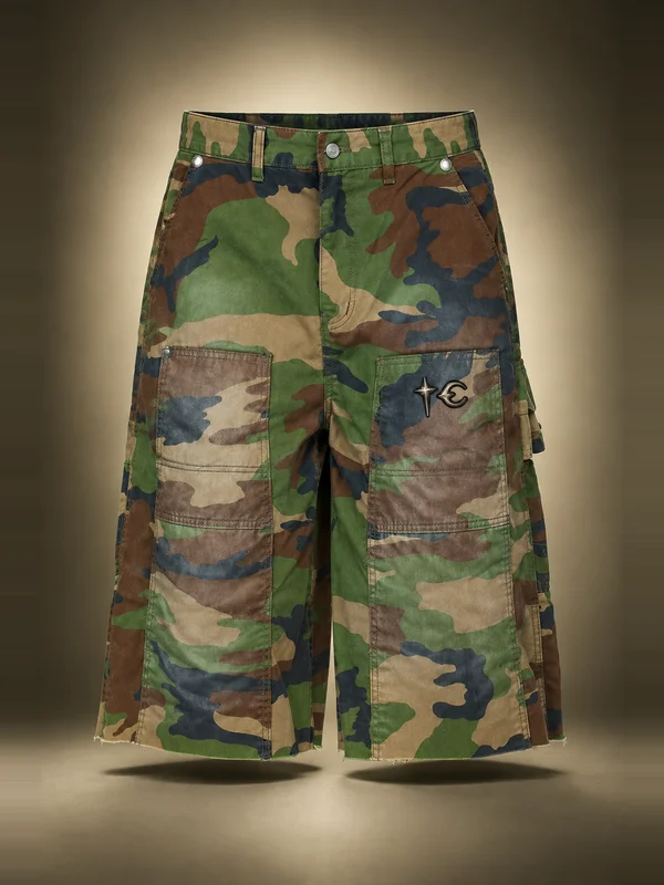 Thug Club Khaki TC Tainted Camo Shorts